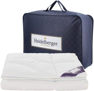 Heidelberger Bettwaren Premium Decke - Grönland | Ganzjahresdecke 200x200 cm | Schlafdecke mit Körperzonen-Steppung atmungsaktiv, hautfreundlich, hypoallergen