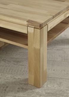 Couchtisch Tisch NIELS Wildeiche vollmassiv /Echtholz 110 x 70 cm