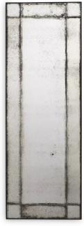 Casa Padrino Luxus Wandspiegel 70 x 3 x H. 200 cm - Rechteckiger Spiegel mit Mahagoni Rahmen und antikem Spiegelglas - Wohnzimmer Spiegel - Schlafzimmer Spiegel - Garderoben Spiegel - Luxus Möbel
