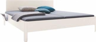 NAIT Doppelbett farbig lackiert Offwhite 180 x 200cm Mit Kopfteil