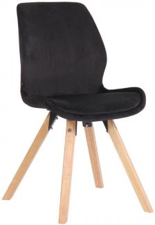 Stuhl Luna Samt (Farbe: schwarz)
