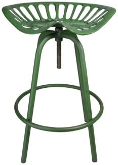 Esschert Design Traktorsitz, Gartenstuhl, Traktorstuhl, in grün, aus Gusseisen und Stahl, 50,0 x 46,5 x 69,7 cm