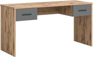 Schreibtisch Mason - Nox Oak / Basalt Grau