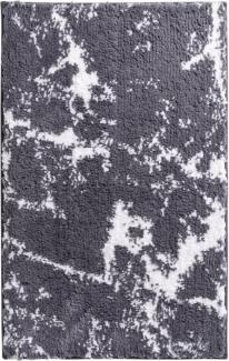 RIDDER Badteppich Marmor Grau-Weiß 90 x 60 cm