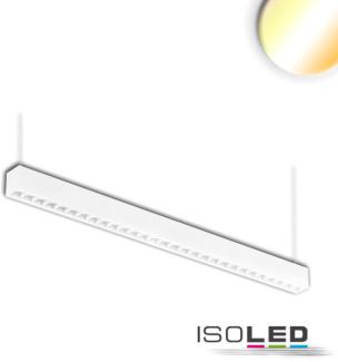 ISOLED LED Aufbau/Hängeleuchte Linear Raster 40W, anreihbar, weiß, ColorSwitch 300035004000K