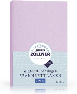 Julius Zöllner Spannbettlaken Jersey flieder,40x90cm
