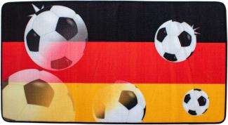 Fussball Teppich 125 x 67 cm Deutschlandflagge