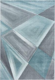 Kurzflor Teppich Balia rechteckig - 240x340 cm - Blau