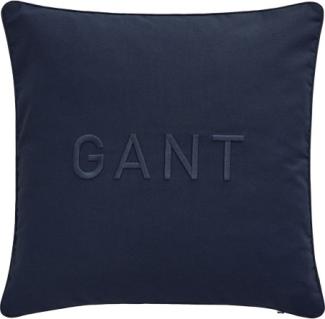 Gant Home Kissenhülle Baumwolle Gant Logo Evening Blue (50x50cm) 853102401-433-50x50
