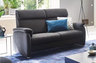 Sofa 2,5-Sitzer FABIO Couch Stoff anthrazit Federkern 178 cm