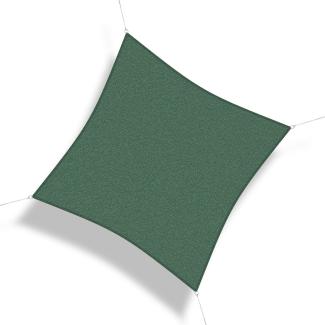Corasol 160135 Premium Sonnensegel, 3,6 x 3,6 m, Quadrat, Wind- & wasserdurchlässig, grün