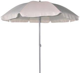 TrendLine Sonnenschirm creme Ø 180 cm UV-Schutz: 60+ Sonnenschutz Strandschirm