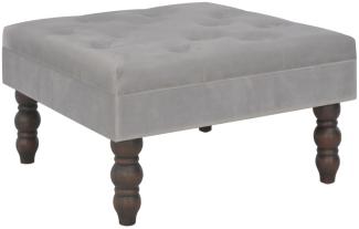 vidaXL Hocker Dunkelgrau 60 x 60 x 36 cm Samt