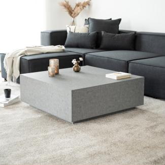 HOME DELUXE Couchtisch Marmor AMIRI XL - Grau