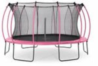 Springsafe Trampolin Colours 426 cm mit Sicherheitsnetz pink