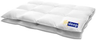 HANSKRUCHEN Daunendecke Pro Sleep - Wäremklasse:Extra Warm - 135 x 200 cm - 2,090 kg