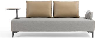 Inko Multifunktions-Sofa Lavacca light grey/caramell variables Loungesofa Outdoorsofa 200x85x42/80 c