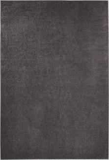Kurzflor Teppich Pure Uni Anthrazit - 160x240x1,3cm