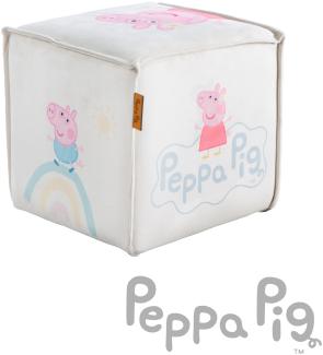roba Kinderhocker im Peppa Pig Design - Polsterhocker in Würfelform - Beuge