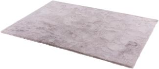 Teppich in Taupe aus 100% Polyester - 150x80x2,5cm (LxBxH)