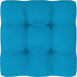 vidaXL Palettensofa-Kissen Blau 70x70x12 cm