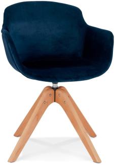 Kokoon Design Sessel Marnie Holz Blau