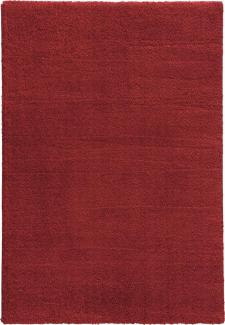 Teppich in Rot aus 100% Polyester - 290x200x3cm (LxBxH)