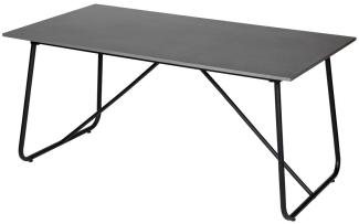 Lambert Amaya outdoor Tisch grau/anthrazit, H 75 cm 180 x 85 cm Stahl pulverbeschichtet, Fiberstone matt