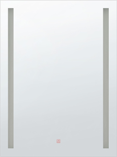 Badspiegel mit LED-Beleuchtung rechteckig 70 x 90 cm MARTINET