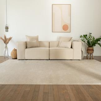 HOME DELUXE Modulares Sofa VERONA - Größe S Beige - (BxHxL) 238 cm, 68 cm, 119 cm