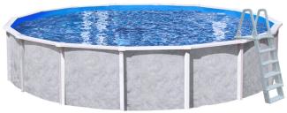 Interline Summer Holz Schwimmbad Diana Set 2 | Blau | 550x550x132 cm | Inkl. Winterabdeckung