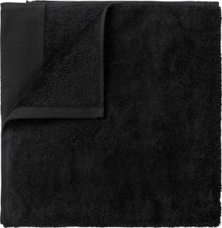 Blomus Gästehandtücher 2er Set Riva, Gästehandtuch, Handtuch, Baumwolle, Black, 30 x 50 cm, 66301