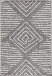 Outdoor Teppich Alessio rechteckig - 240x340 cm - Grau