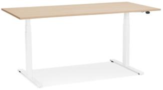 Kokoon Design Schreibtisch Droide Holz Natur und Weiß 140 cm Natur - Weiß - 140 x 127 x 70 cm