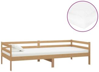 vidaXL Tagesbett mit Matratze 90x200 cm Honigbraun Massivholz Kiefer [3083567]