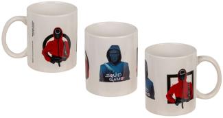 Squid Game Tasse ca. 325 ml aus Dolomite Kaffeebecher mit Henkel und Fotodruck Serienfiguren