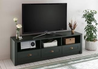 Ascot Lowboard TV-Schrank Fernsehtisch 158cm grün Landhaus