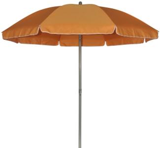 TrendLine Sonnenschirm orange Ø 180 cm UV-Schutz: 60+ Sonnenschutz Strandschirm