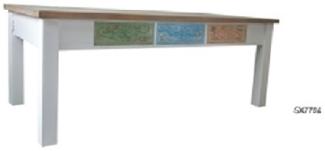 Esstisch Adlon mit 3 Schubladen Holz Mehrfarbig