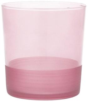 Becher Quid Pincel Rosa Glas 380 Ml (6 Stück)