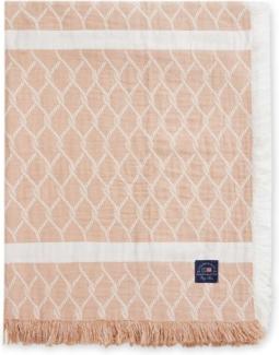 LEXINGTON Tagesdecke Rope Structured Cotton Beige White (160x240) 12230240-2600-BS10