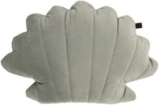 Overseas Sea Shell Kissen, 100% Polyester in Soft Green, 35 x 50 cm