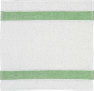 Feiler Handtücher Exclusiv mit Chenillebordüre | Seiftuch 30x30 cm | pistazie