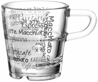 Leonardo Espressotasse Senso Cafe, Kaffeetasse, Becher, Kalk-Natron Glas, Mehrfarbig, 40 ml, 023995