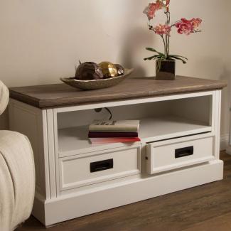 Sideboard ASIA Antik Weiß Shabby Chic ca. L140cm Mahagoni Kommode Schrank