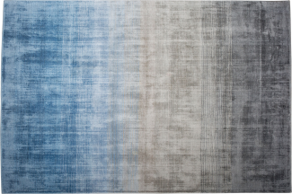 Teppich grau-blau 140 x 200 cm Kurzflor ERCIS