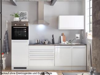 Küchen-Set >Jamesy< in Weiß matt - 260x200x60cm (BxHxT)