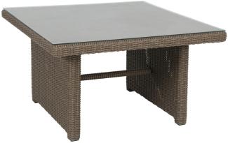 greemotion Tisch New York 110 x 65 x 110 cm Lounge-Tisch Gartentisch braun/grau