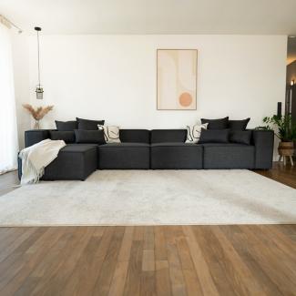 HOME DELUXE Modulares Sofa VERONA Anthrazit - Größe Verona: XL