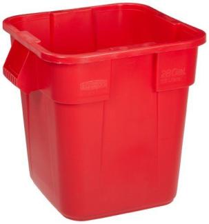Rubbermaid 106L BRUTE Square Container - Red